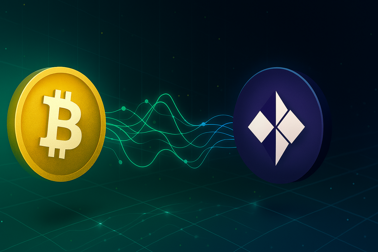 Bitcoin and crypto coin exchange concept art